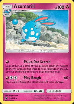 Lost Thunder Azumarill #136 card