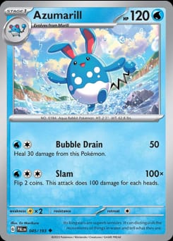 Paldea Evolved Azumarill #45 card