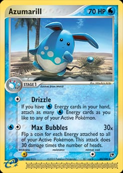 2003 Sandstorm Azumarill #30 card