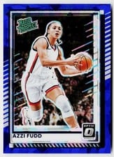 2025 Panini Donruss Azzi Fudd Blue Cracked Ice Optic #87 card