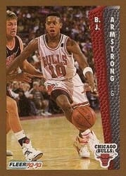 1992-93 Fleer Base Set B.J. Armstrong #28 card