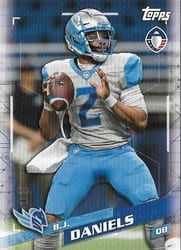2019 Topps AAF Base Set B.J. Daniels #159 card