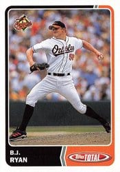 2003 Topps Total Base Set B.J. Ryan #67 card