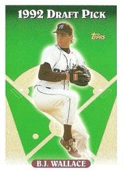1993 Topps Base Set B.J. Wallace #33 card