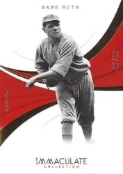 2018 Panini Immaculate Collection Base Set Babe Ruth #115 card