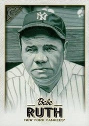 2018 Topps Gallery Base Set Babe Ruth #150 card