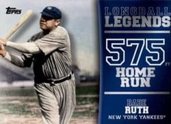 2018 Topps Longball Legends Babe Ruth #LL-3 card