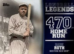 2018 Topps Longball Legends Babe Ruth #LL-46 card