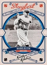 2019 Panini Leather & Lumber Slugfest Babe Ruth #SF-12 card