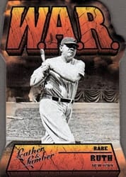 2019 Panini Leather & Lumber W.A.R. Babe Ruth #WAR-8 card