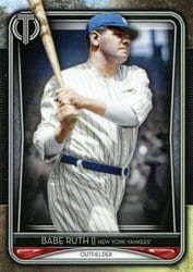 2020 Topps Tribute Base Set Babe Ruth #90 card