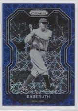 2021 Panini Prizm Babe Ruth Blue Velocity #182 card