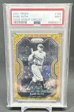 2021 Panini Prizm Babe Ruth Gold Prizm #182 card