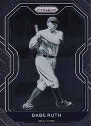 2021 Panini Prizm Base Set Babe Ruth #182 card