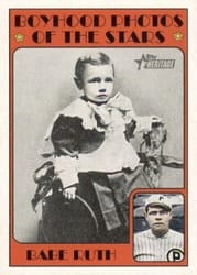2021 Topps Heritage Minor League 1972 Topps Boyhood Photos of the Stars Babe Ruth #72TBPS-6 card