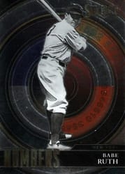 2022 Panini Select Numbers Babe Ruth #SN8 card