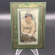 2022 Topps Allen & Ginter Framed Mini Cloth Babe Ruth #42 card