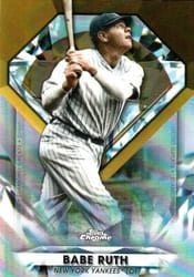 2022 Topps Chrome Update Diamond Greats Die-Cuts Babe Ruth #DGC-19 card