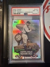 2022 Topps Legendary Home Field Advantage Babe Ruth #LHA-7 card