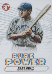 2022 Topps Pristine Pure Power Babe Ruth #PP-13 card
