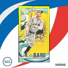 2022 Topps Rip Mini Babe Ruth #MRIP-BR card