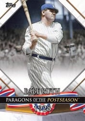 2022 Topps Update Paragons of the Postseason Babe Ruth #PP-13 card