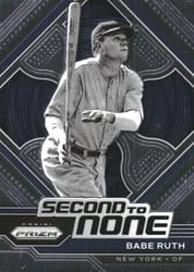 2023 Panini Prizm Second to None Babe Ruth #SN18 card