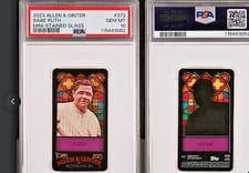 2023 Topps Allen & Ginter Babe Ruth Mini Stained Glass #372 card