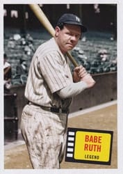 2023 Topps Archives 1957 Hit Stars Babe Ruth #57HS-6 card