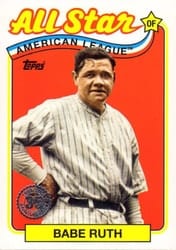 2024 Topps 1989 Topps Baseball 35th Anniversary All-Stars Babe Ruth #89ASB-17 card