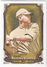 2024 Topps Allen & Ginter Base Set Babe Ruth #198 card