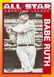 2025 Topps 1990 Topps All-Star Baseball Babe Ruth #90AS-41 card