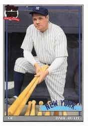 2026 Topps 1991 Topps Babe Ruth #91B2-50 card