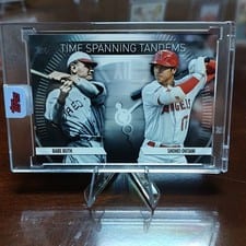 2023 Topps Update Time-Spanning Tandems Babe Ruth / Shohei Ohtani #TS-1 card