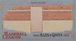 2022 Topps Allen & Ginter Chrome Mini Baseball Lexicon Back Door #BL-18 card
