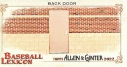 2022 Topps Allen & Ginter Mini Baseball Lexicon Back Door #BL-18 card