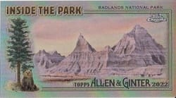 2022 Topps Allen & Ginter Chrome Inside the Park Minis Badlands National Park #ITP-28 card