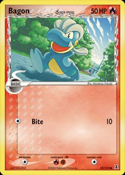2005 Delta Species Bagon δ #57 card