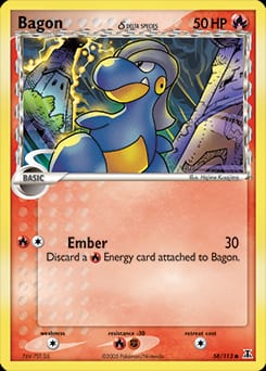 2005 Delta Species Bagon δ #58 card