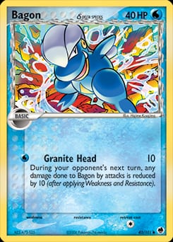 2006 Dragon Frontiers Bagon δ #43 card
