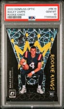 2022 Donruss Optic Rookie Kings Bailey Zappe #RK-19 card