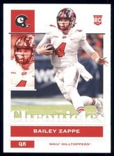 2022 Panini Chronicles Draft Picks Bailey Zappe #24 card