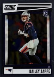 2022 Panini Chronicles Score Premium Rookies Bailey Zappe #SP-310 card