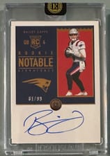 2022 Panini Encased Rookie Notable Signatures Bailey Zappe #RNS-BZ card