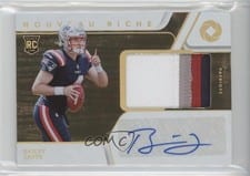 2022 Panini Gold Standard Nouveau Riche Patch Autograph Bailey Zappe #NRP-BZA card