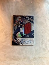 2022 Panini Phoenix Rising Rookie Material Signature Bailey Zappe #RMS-BZ card