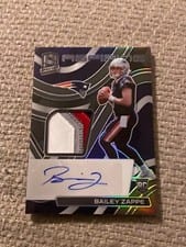 2022 Panini Spectra Aspiring Patch Autographs Bailey Zappe #APA-BZA card