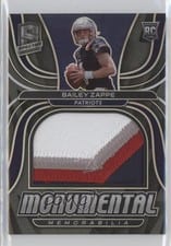 2022 Panini Spectra Monumental Memorabilia Bailey Zappe #MME-BZA card