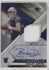 2022 Panini XR Rookie Swatch Autographs Bailey Zappe #RSA-BZ card