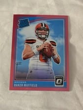 2018 Donruss Optic Baker Mayfield Pink #153 card